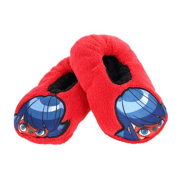 Textiel Trade Girl's Peeking Miraculous Ladybug Solid Slippers - Picture 2 of 4